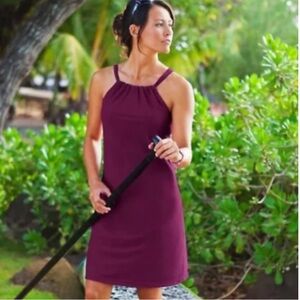 Athleta Kokomo Plum Purple Swim Dress Size XL